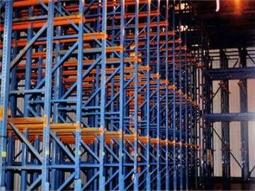 Drive thru racks implemeted for drive in racking system